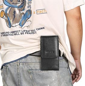 img 3 attached to Genuine Leather Holster Magnetic Compatible Cell Phones & Accessories