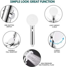 img 2 attached to QZQ Pressure Hand Held Rainfall Stainless