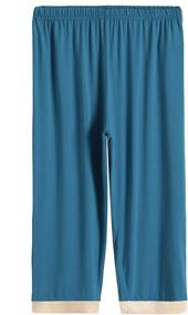 img 3 attached to 👚 Stylish and Comfy: Latuza Women's Sleepwear Tops with Capri Pants Pajama Sets