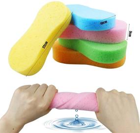 Faxco 10 Pcs Car Wash Sponges, Car Cleaning Large Sponges, Washing Car  Sponge Pads, Colorful Soft Wash Sponge Pads