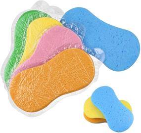 img 1 attached to 10-Piece Faxco Car Wash Sponges Set – Large, Colorful, Soft Sponge Pads for Effortless Car Cleaning