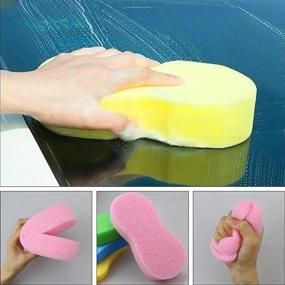 Faxco 10 Pcs Car Wash Sponges, Car Cleaning Large Sponges, Washing Car  Sponge Pads, Colorful Soft Wash Sponge Pads