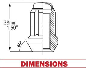 img 3 attached to Wheel Accessories Parts Closed Locking Hardware for Nails, Screws & Fasteners