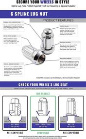 img 1 attached to Wheel Accessories Parts Closed Locking Hardware for Nails, Screws & Fasteners