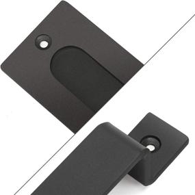 img 3 attached to 🚪 Enhance Your Space with JHOUSELIFESTYLE Barn Door Handle in Stylish Black Finish