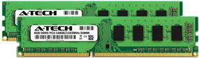 img 3 attached to 🖥️ A-Tech 8 ГБ (2х4 ГБ) DDR3 1333 МГц DIMM PC3-10600 UDIMM Non-ECC CL9 240-пиновая память RAM для настольных компьютеров, набор для повышения производительности.