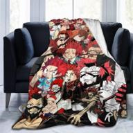 🎀 padida anime blanket - super soft velvet warm fluffy blanket for all seasons, easy to care, cozy luxury couch blanket, 50" x 40" with enhanced seo logo