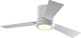 img 4 attached to 🌀 Monte Carlo Clarity II 42" Hugger Fan with Remote Control - LED Light - Matte White Finish