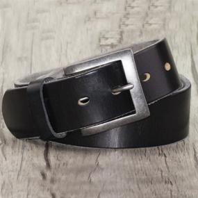 img 3 attached to PAZARO Grain Leather Black Color Men's Accessories