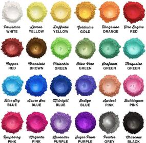 img 3 attached to Dibble Dabble Mica Powder - 24 Color Shake Jars, 240g Set - Cosmetic Grade Mica 🎨 Pigment Powder for Soap Making, Epoxy Resin, Lip Gloss, Nails, Bath Bombs, Slime - 10g each jar