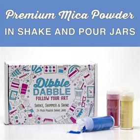 img 2 attached to Dibble Dabble Mica Powder - 24 Color Shake Jars, 240g Set - Cosmetic Grade Mica 🎨 Pigment Powder for Soap Making, Epoxy Resin, Lip Gloss, Nails, Bath Bombs, Slime - 10g each jar