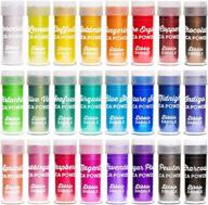dibble dabble mica powder - 24 color shake jars, 240g set - cosmetic grade mica 🎨 pigment powder for soap making, epoxy resin, lip gloss, nails, bath bombs, slime - 10g each jar logo