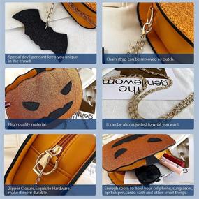 img 3 attached to 🎃 Halloween themed Crossbody Shoulder Bag with Drawstring Closure for Women - Handbags & Wallets