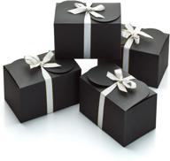 🎁 hayley cherie 20-pack black kraft treat boxes: elegant and durable gift boxes for all occasions logo