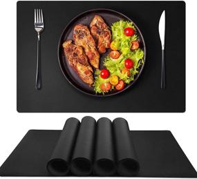 img 4 attached to 🌊 GOYLSER Waterproof Eco-Friendly Placemats - Resistant & Sustainable