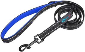 img 1 attached to 🐾 PHOEPET 5 Feet Dog Leash - Dual-Side Reflective - Soft Padded Handle - Ideal for Walking, Training, Exploration, Hiking, or Camping