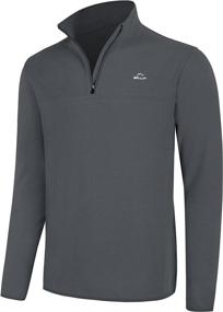 img 4 attached to 👕 Ultimate Men's Fleece Pullover: Stay Warm in Style with the Cold Weather Thermal Shirt Jacket Lightweight by Willit