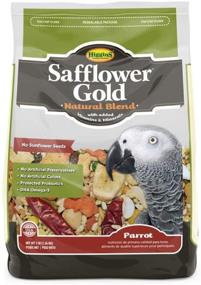 img 1 attached to 🐦 Higgins Safflower Gold - Natural Food Mix for Parrots, Cockatoos, Amazons & Macaws. Large Bird Food 3 lb Bag - Fast Delivery!