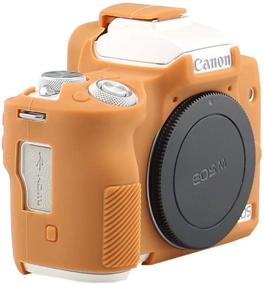 img 2 attached to 📸 Canon EOS M50/M50 II Camera Case - Anti-Scratch Soft Silicone Housing Cover, Brown Protective Protector Skin for Digital Camera