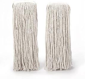 img 4 attached to O-Cedar Heavy Duty Looped-End String Mop Refill (2 Pack): Superior Cleaning Power for All Your Floors