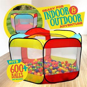 img 1 attached to 🏕️ Kiddey Ball Play Tent for Kids