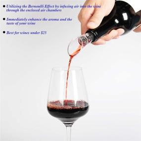 img 1 attached to Aibrisk Wine Aerator Pourer 2-Pack: 🍷 Enhance Your Wine's Taste with Premium Decanter Spout