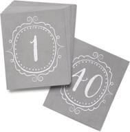 📋 hortense b. hewitt charming vintage table cards - set of 40 - wedding accessories logo