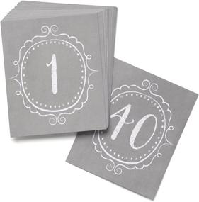 img 2 attached to 📋 Hortense B. Hewitt Charming Vintage Table Cards - Set of 40 - Wedding Accessories