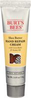 burt's bees shea butter hand repair cream: moisturizing pain relief in a 0.49 ounce tube logo