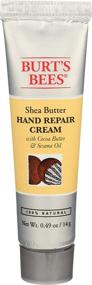 img 4 attached to Burt's Bees Shea Butter Hand Repair Cream: Moisturizing Pain Relief in a 0.49 Ounce Tube