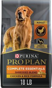 img 4 attached to 🐶 Purina Pro Plan High Protein Adult Dog Food: Chicken & Rice with Probiotics - Shredded Blend and variable Packaging