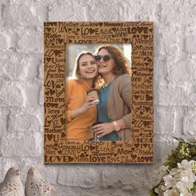 img 1 attached to ❤️ KATE POSH I Love You Mom Picture Frame- Perfect Mother's Day or New Mom Gift! (5x7 Vertical)