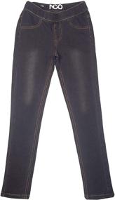 img 4 attached to NCO Girls Classic Leggings - Stylish Jeggings for Girls' Clothing