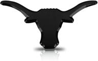 🤘 university of texas longhorn black chrome car emblem: stylishly showcase your team spirit logo