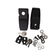 enhanced black locking hood catch kit 🔒 – ideal for 2018 jeep wrangler jl 2-door logo