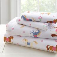 🐴 microfiber twin sheet set for boys and girls - includes top sheet, fitted sheet, and pillowcase - bpa-free - olive kids (horses) by wildkin logo