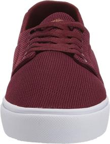 img 3 attached to 🔴 Burgundy Men's Skate Shoes: Etnies Stratus Medium - Style and Performance Combined!