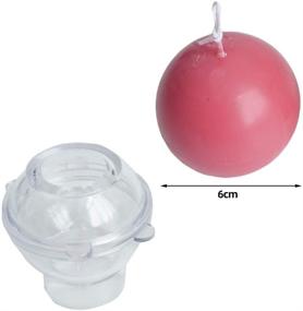 img 3 attached to 🕯️ Candle Making Soap Molds 2PCS: Hexagon Pillar+Sphere for DIY Handmade Beeswax, Bath Bomb, Soap, Lotion Bar, Crayon, Clay, Ornament, Art and Craft - Durable Plastic Moulds