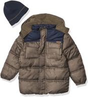 stay warm in style with the ixtreme boys tonal gwp puffer jacket logo