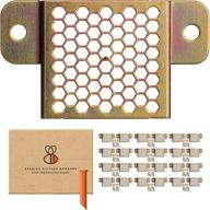 🖼️ heavy duty adjustable wall hanging kit for mounting photo frames - beehive picture hangers, holds up to 25 lbs, pack of 24 frame hooks logo