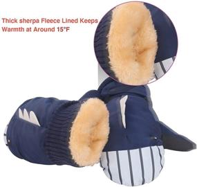 img 2 attached to 🧤 Stay Warm and Dry with Miaowoof Toddler Waterproof Thinsulate Mittens - Perfect Girls' Accessories