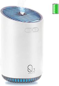 img 4 attached to 🌬️ FAMEDY Mini Cool Mist Cordless Humidifier - Portable, Travel-friendly and Wireless for Yoga, SPA, Home, Car, Office - Auto Shut-Off, Up to 12 Hours Run Time (White)