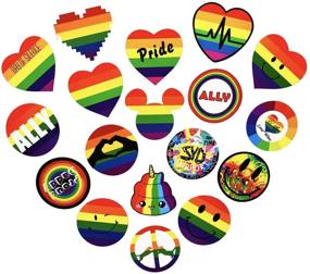 img 1 attached to 🌈 Colorful Pride Stickers – 100 pcs Water Bottle Stickers, Rainbow Decals for Car, Bike, Laptop, and More (Gay Love 100)