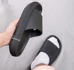 img 2 attached to Revitalize Your Feet with Massage Bathroom Technology Slippers - Women's Athletic Shoes