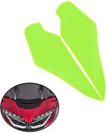 🔦 copart front headlight lens guard headlamp cover protection for honda goldwing 1800 gl1800 gl1800a 2019 2020 - green logo