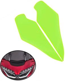 img 4 attached to 🔦 COPART Front Headlight Lens Guard Headlamp Cover Protection for Honda Goldwing 1800 GL1800 GL1800A 2019 2020 - Green