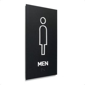 img 4 attached to 🚹 Enhance Your Restroom with the Kubik Letters Men Restroom Sign