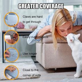 img 1 attached to 🐾 Premium CMISMPRT Cat Scratch Deterrent Training Tape: Ultimate Furniture Protector for Cats - Large Sticky Paws Tape for Sofa, Wall, Mattress (10PCS)