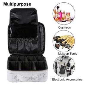 img 1 attached to 🎒 Ultimate Splashproof Portable Organizer: Adjustable Compartments for Maximum Organization On-The-Go!