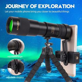 img 3 attached to 🦅 SABPACK 4K Monocular HD Zoom Telescope: Capture Stunning Photos while Bird Watching with Phone Holder & Tripod